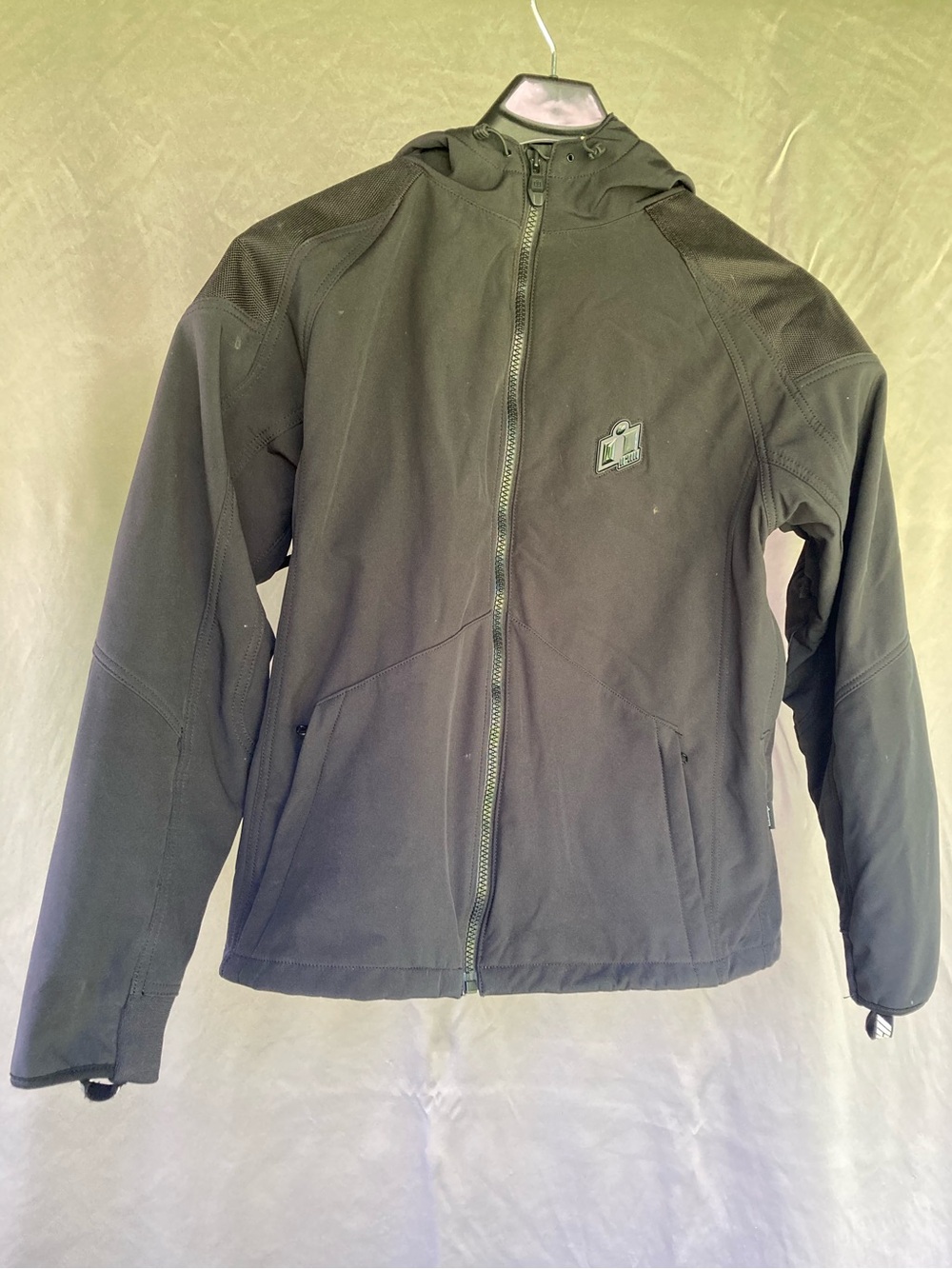 ICON Men’s Merc Stealth D30 Motorcycle Jacket with Hood
